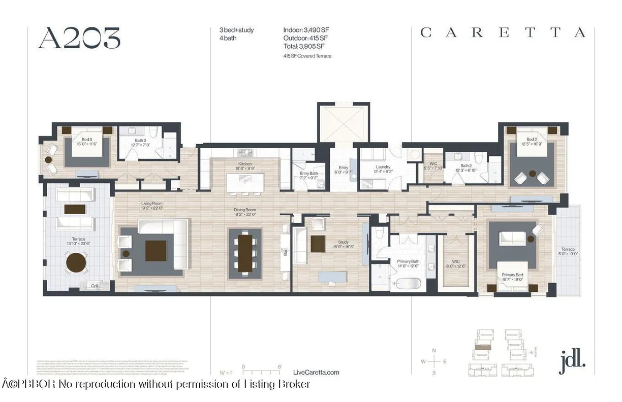 South Florida Real Estate | View 1011 U.S. Hwy 1, A203 | 3 Beds, 4 Baths