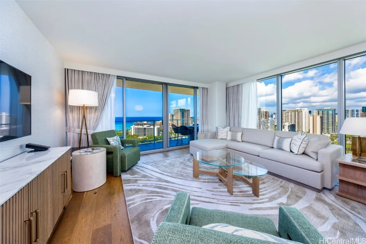 Hawaii Real Estate | View 383 Kalaimoku Street, E2801 | 2 Beds, 2 Baths