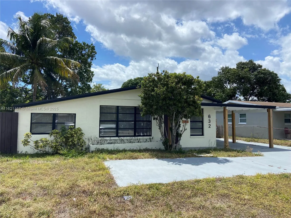 South Florida Real Estate | View 632 NW 19th St | 2 Beds, 1 Bath