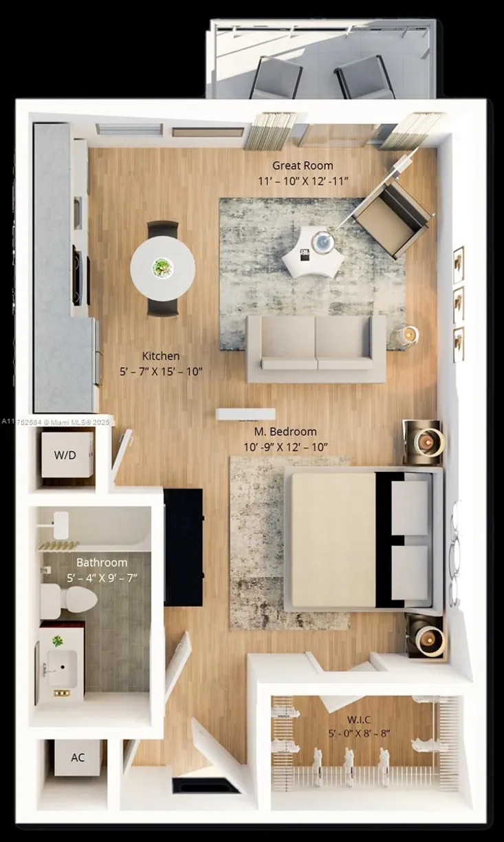 South Florida Real Estate | View 401 Hialeah Drive, 834 | 1 Bath