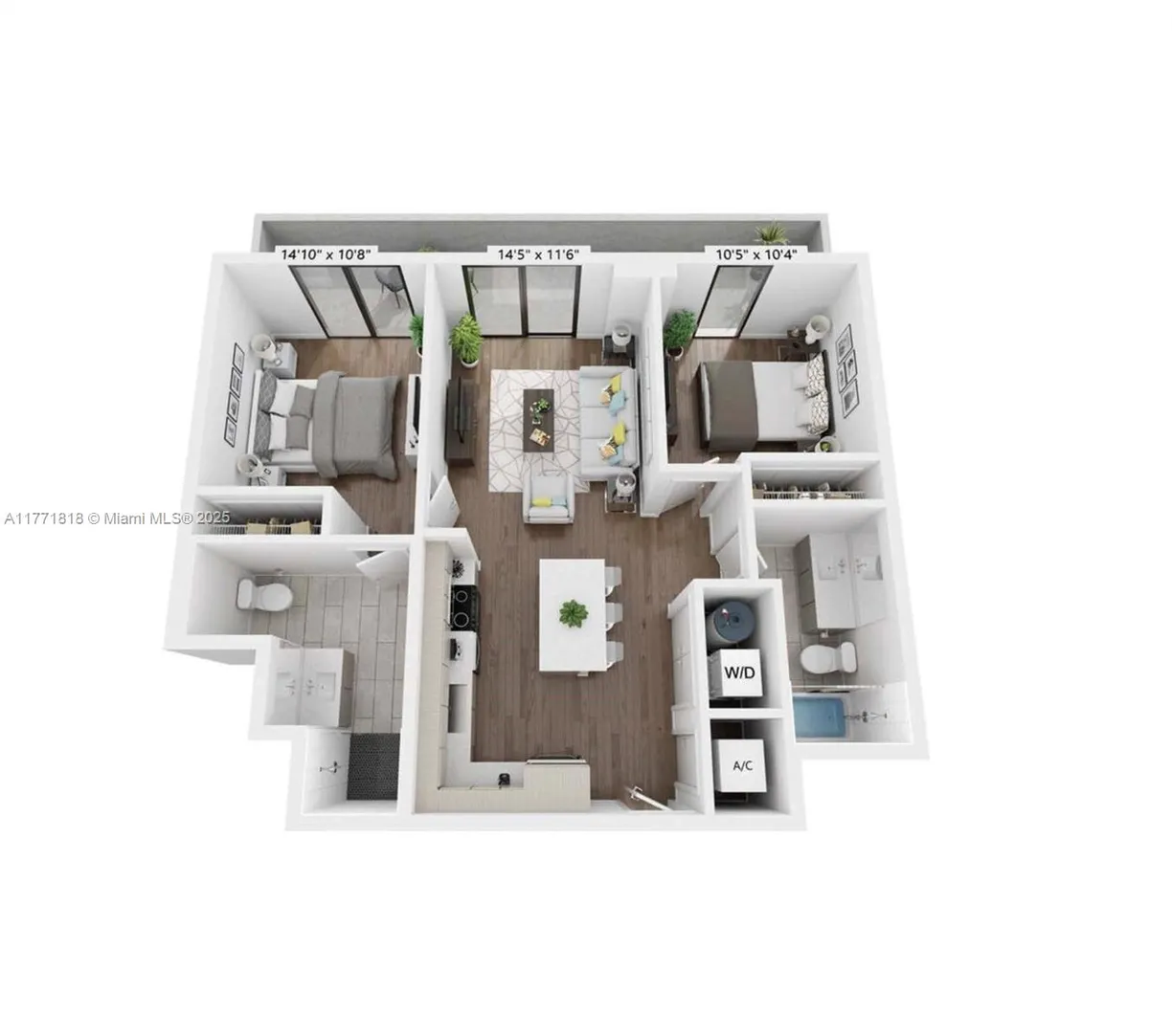 South Florida Real Estate | View 2800 SW 27th Terrace, 1401 | 2 Beds, 2 Baths