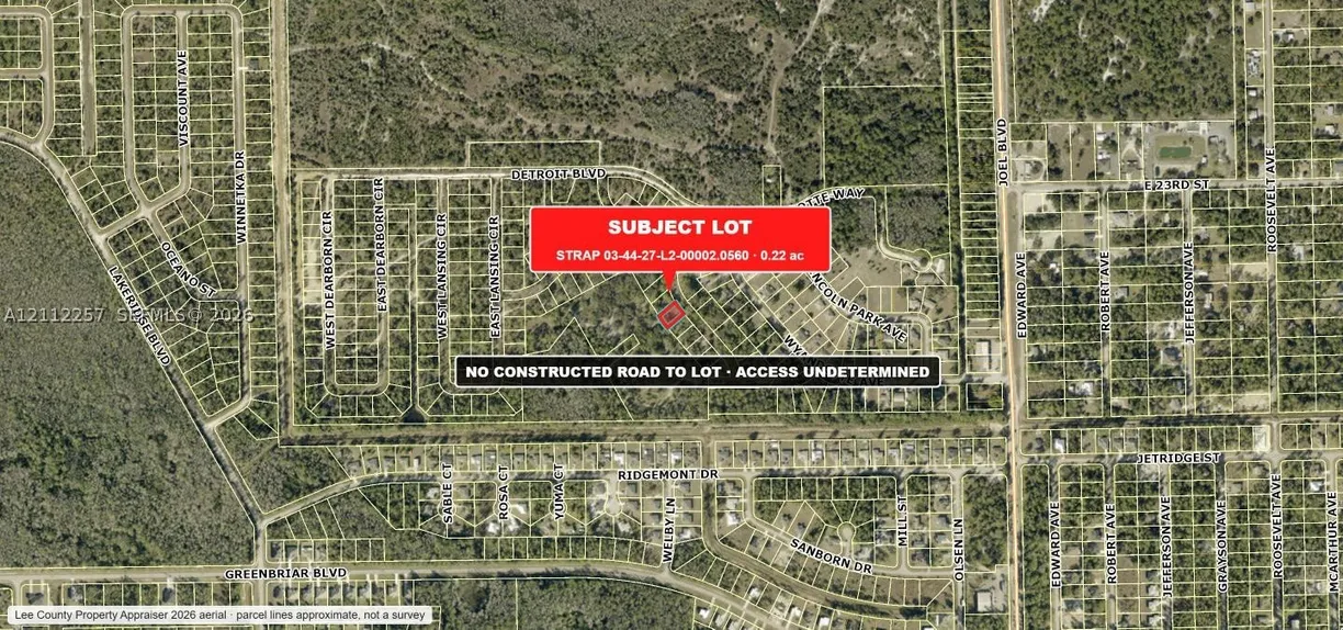 0 Access Undetermined, Other, FL 33920 Property for sale