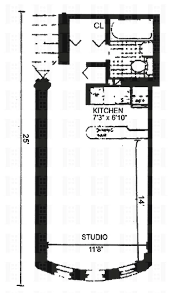 New York City Real Estate | View 160 E 91st Street, 2E | Floorplan