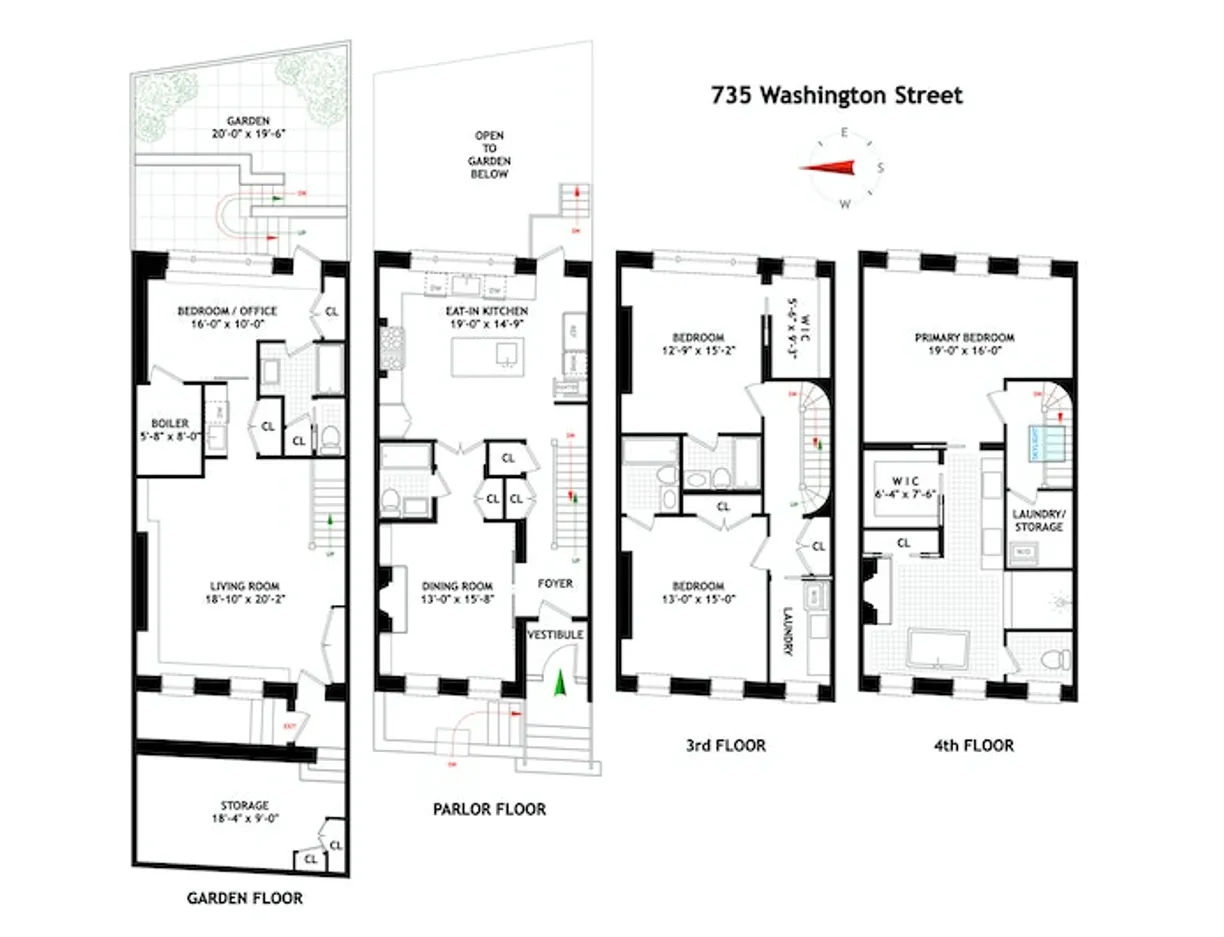 New York City Real Estate | View 735 Washington Street, NA | Floorplan 1