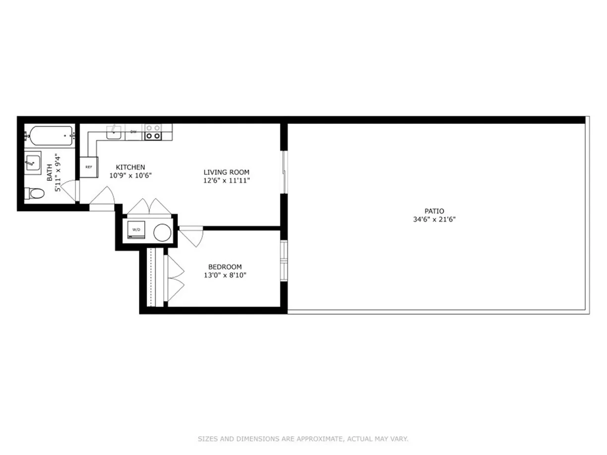 New York City Real Estate | View 250 Manhattan Avenue, 2R | Floorplan
