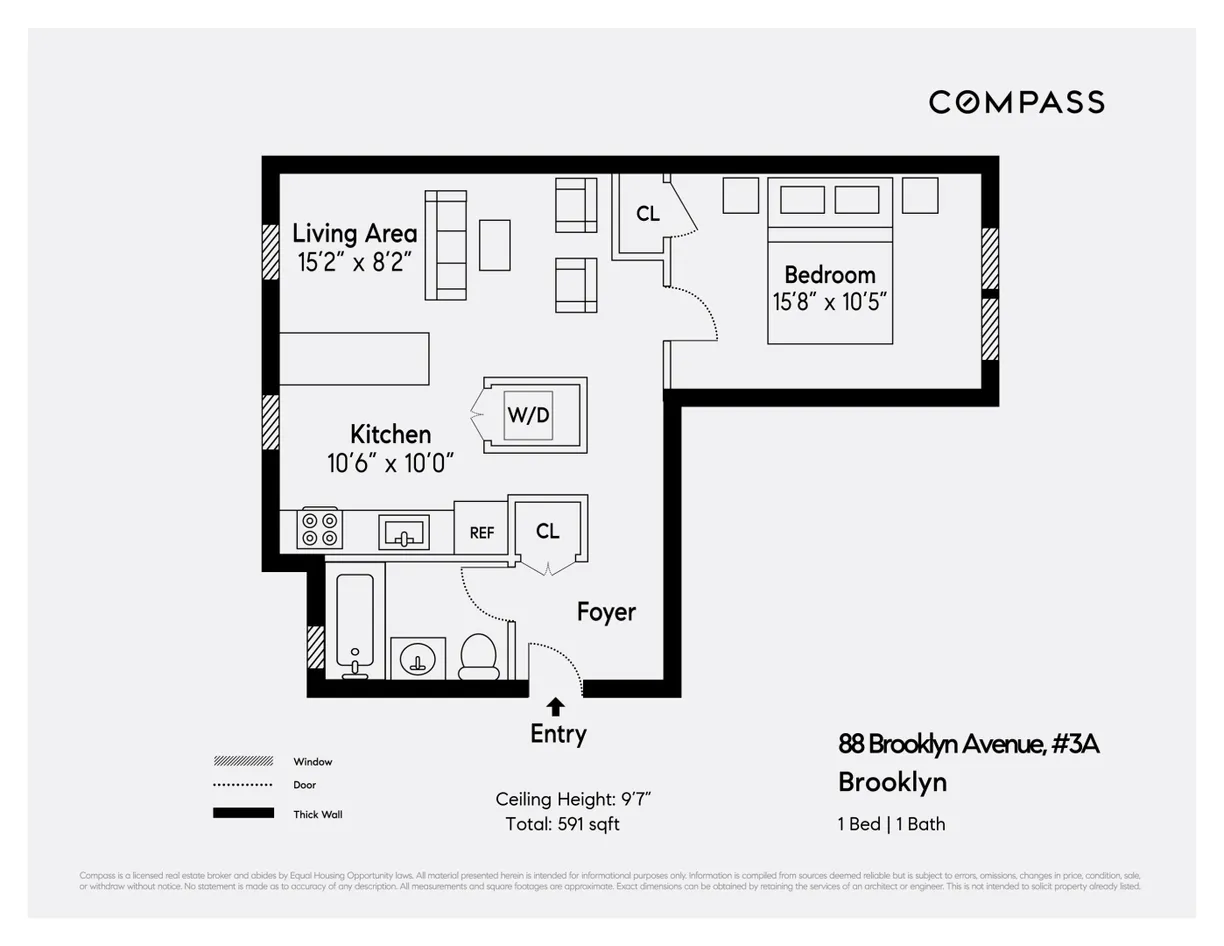 New York City Real Estate | View 88 Brooklyn Avenue, A3 | Floorplan