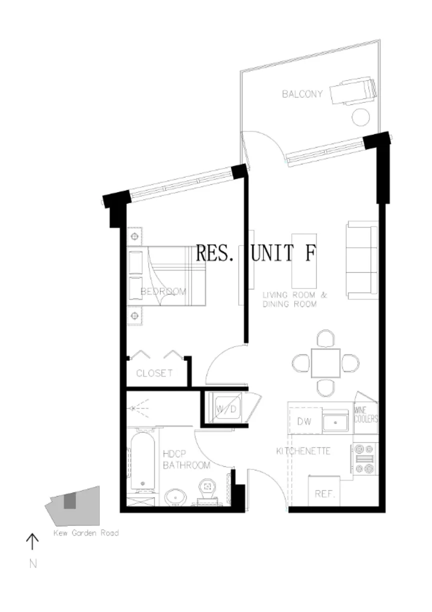 New York City Real Estate | View 81-07 Kew Gardens Road, 4F | Floorplan