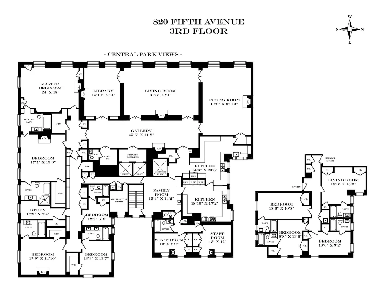 New York City Real Estate | View 820 5th Avenue, 3FL | Floorplan
