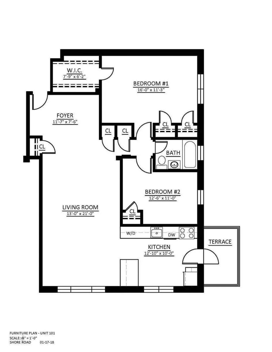 New York City Real Estate | View 9511 Shore Road, 101 | Floorplan