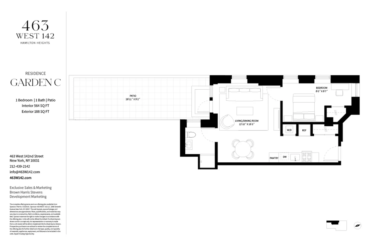 New York City Real Estate | View 463 W 142nd Street, GC | Floorplan