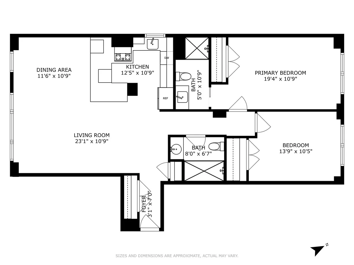 New York City Real Estate | View 333 E 34th Street, 15L | Floorplan
