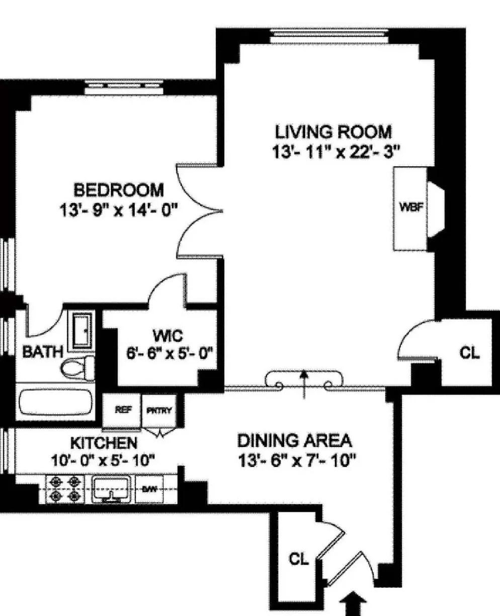New York City Real Estate | View 45 Christopher Street, 5A | Floorplan