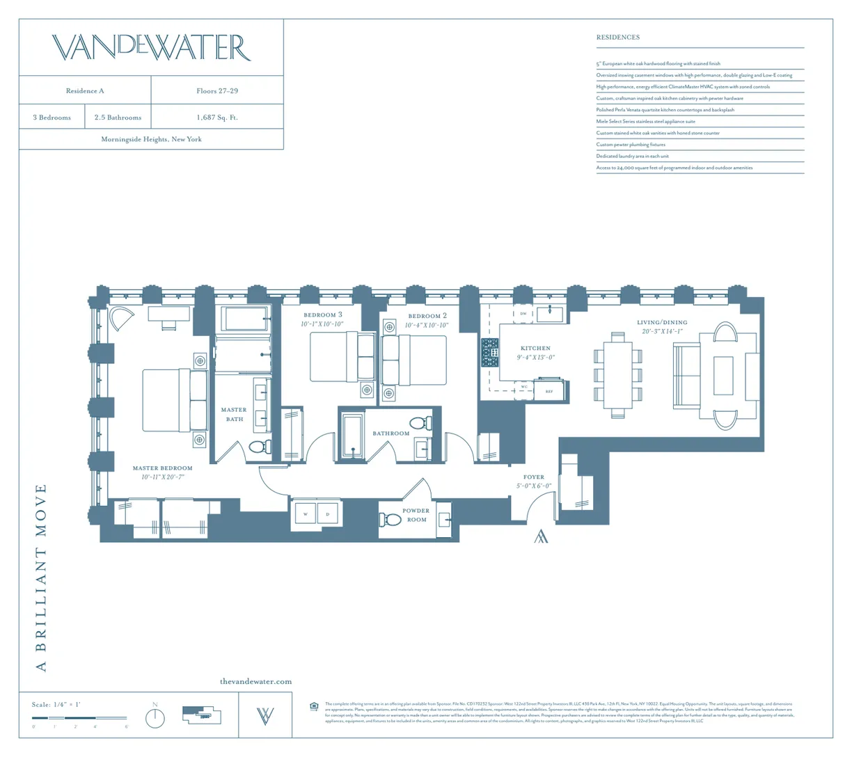 New York City Real Estate | View 543 W 122nd Street, 27A | Floorplan