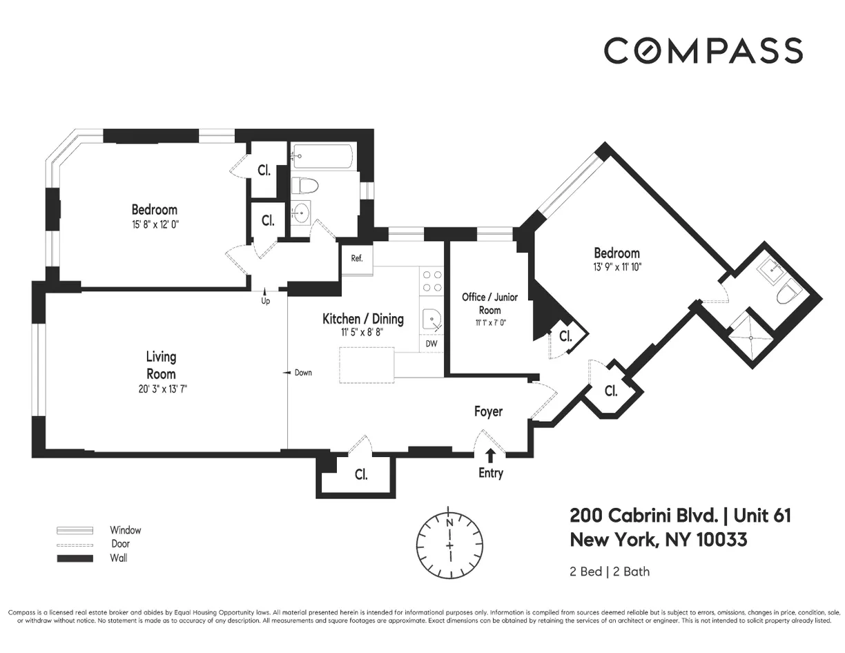 New York City Real Estate | View 200 Cabrini Boulevard, 61 | Floorplan