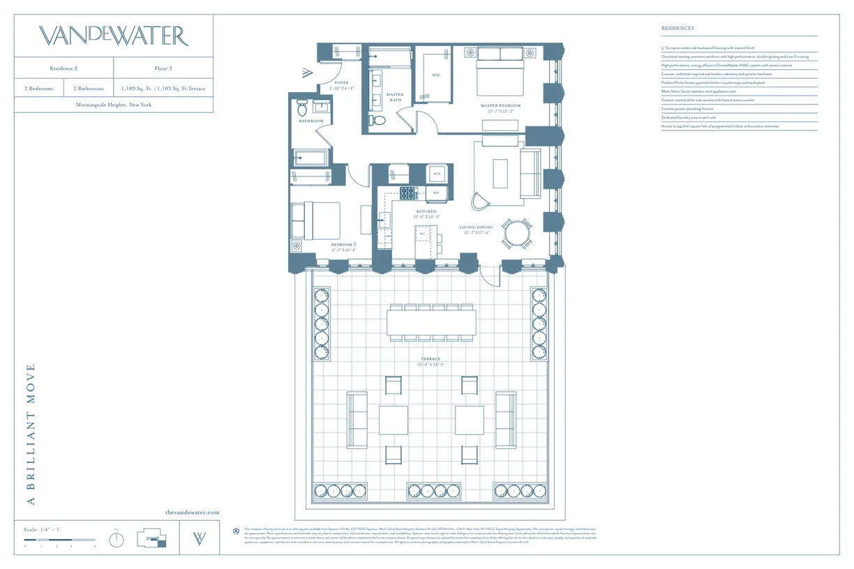 New York City Real Estate | View 543 W 122nd Street, 3E | Floorplan