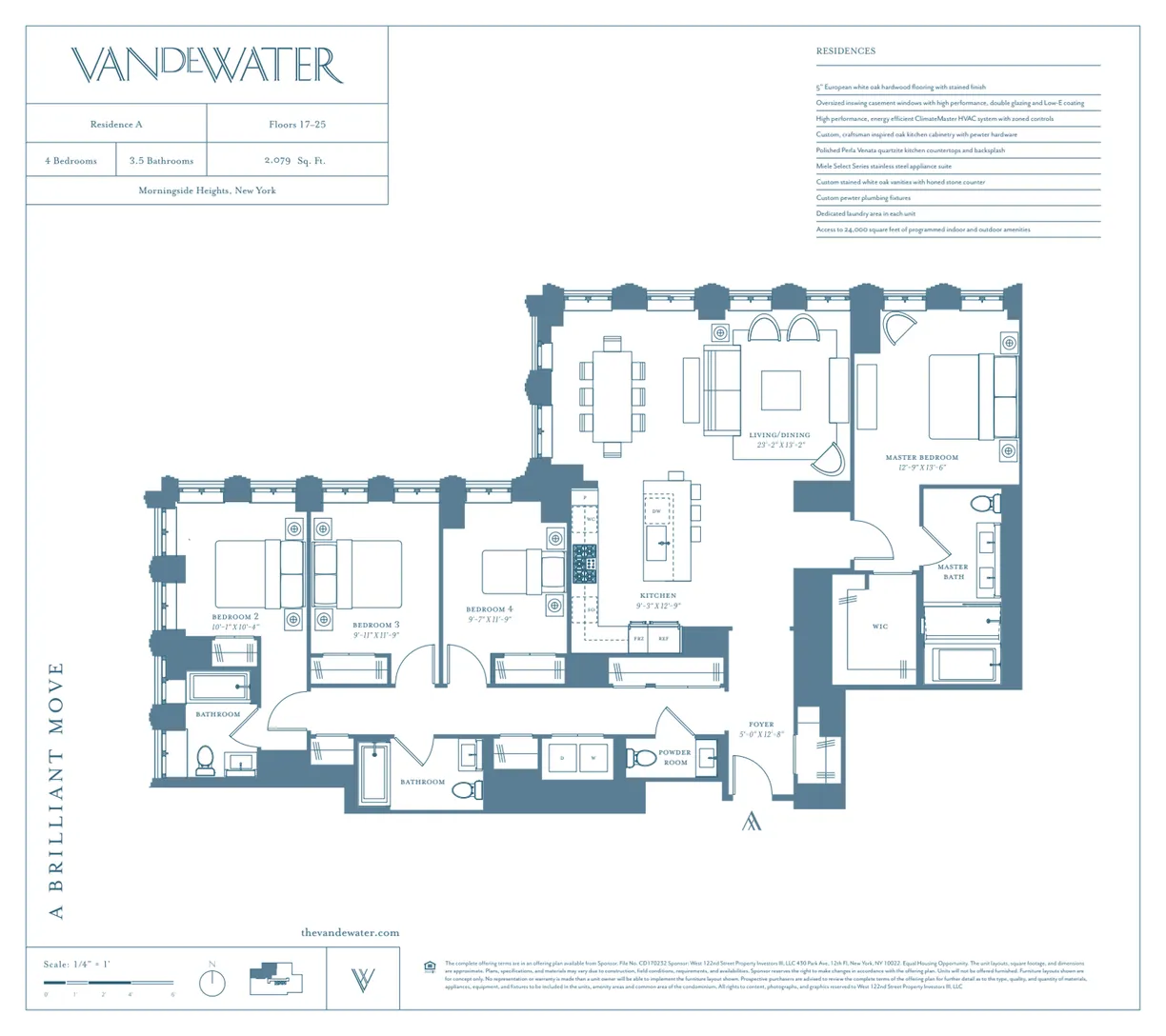 New York City Real Estate | View 543 W 122nd Street, 22A | Floorplan