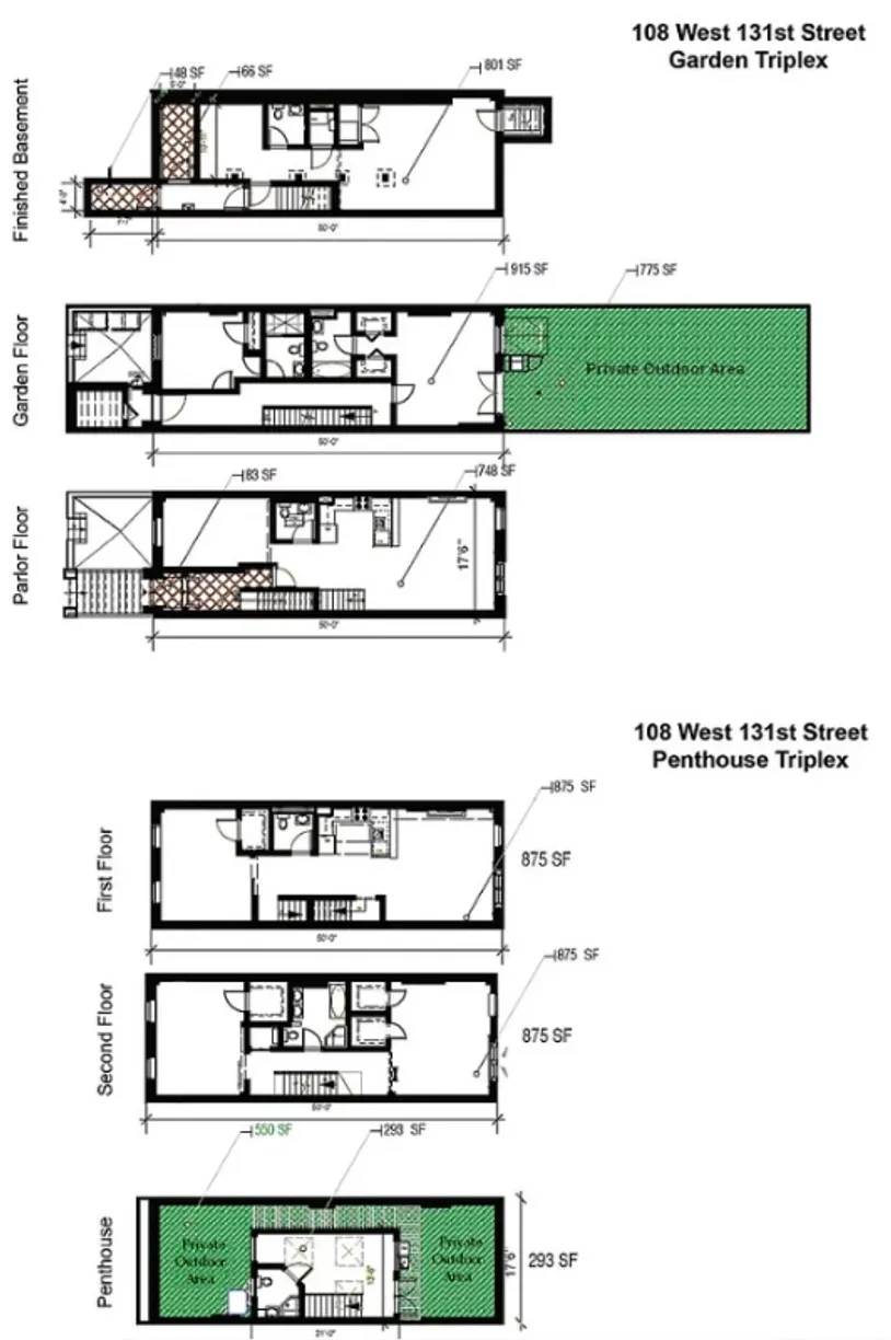 New York City Real Estate | View 108 W 131st Street | Floorplan