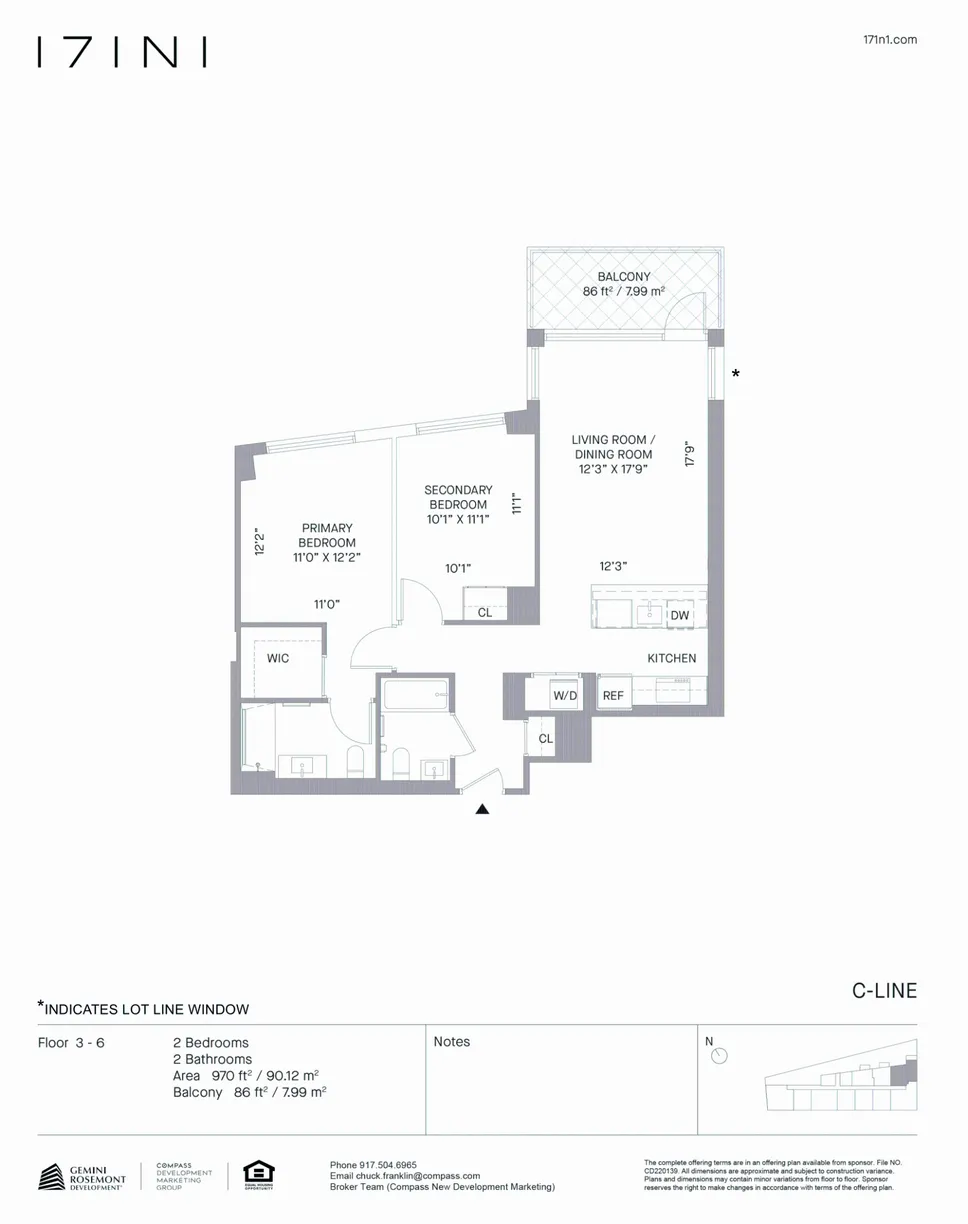 New York City Real Estate | View 171 N 1st Street, 3C | Floorplan