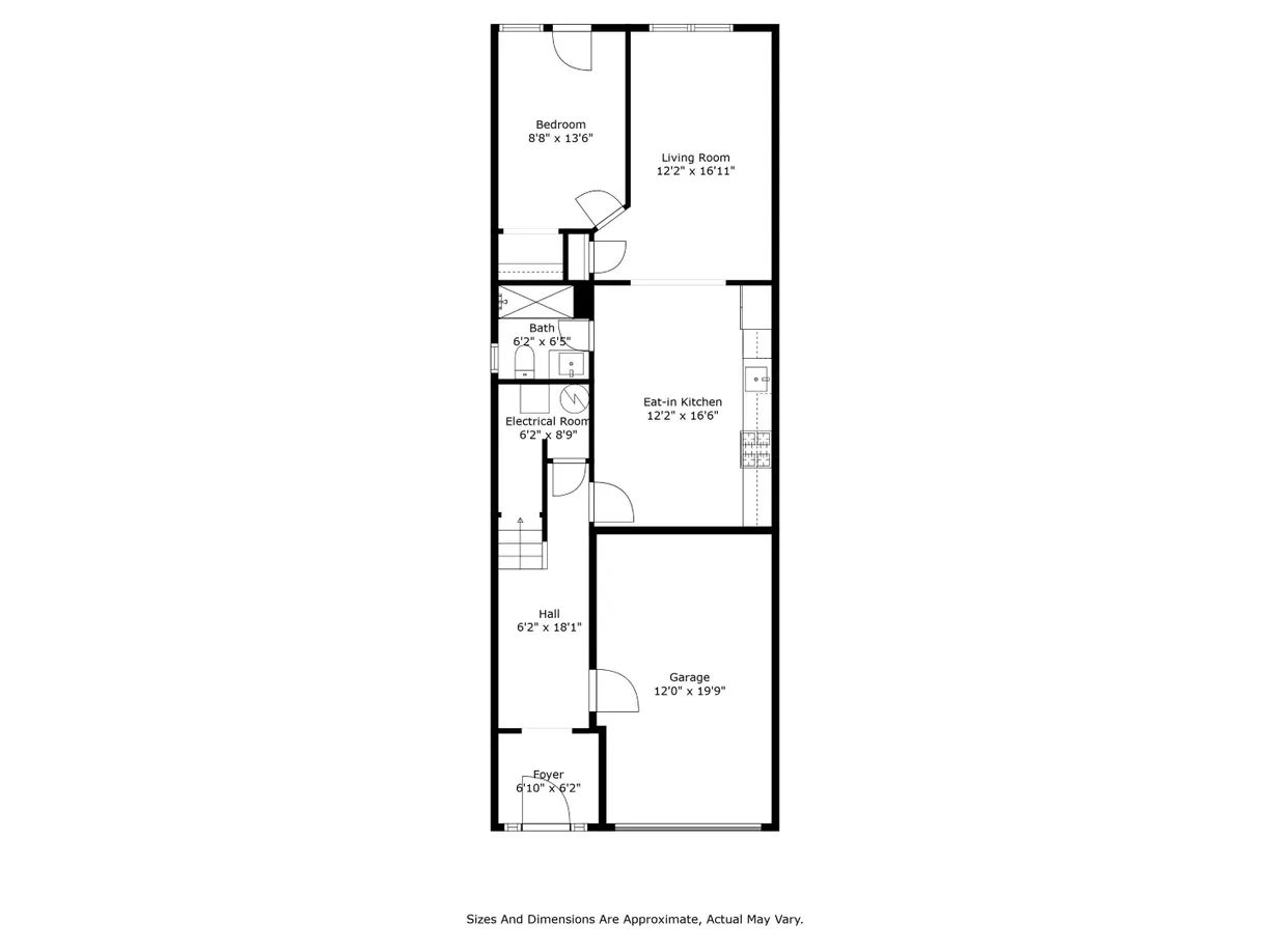 New York City Real Estate | View 14 Bay 28th Street | Floorplan 1