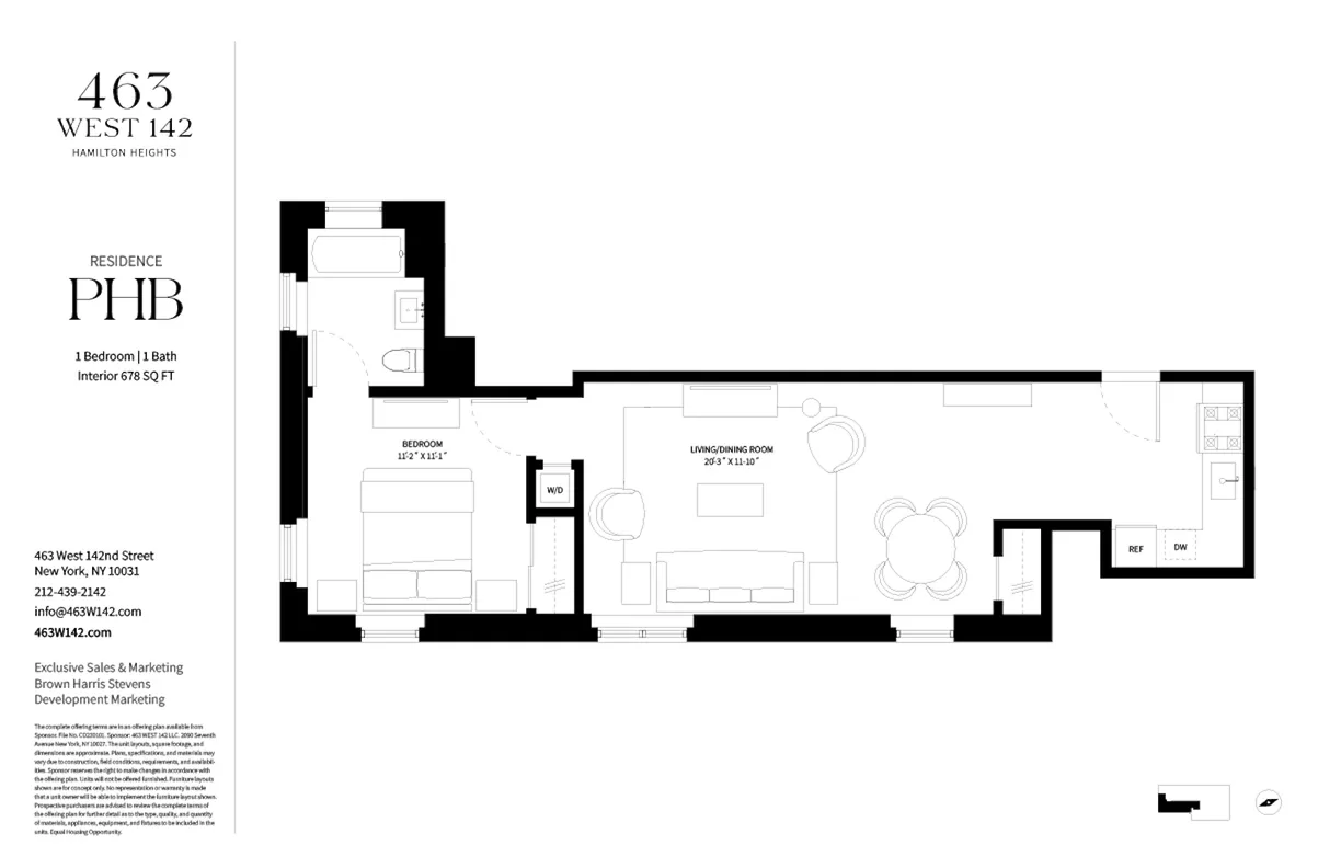 New York City Real Estate | View 463 W 142nd Street, PHB | Floorplan