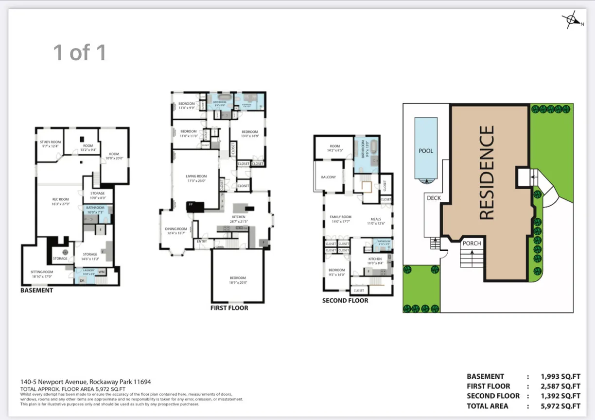 New York City Real Estate | View 140-05 Newport Avenue | Floorplan 1