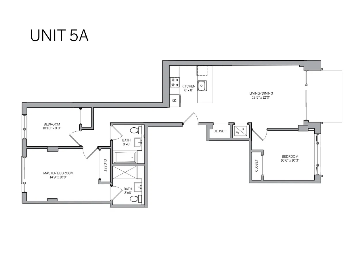 New York City Real Estate | View 76 Congress Street, 5A | Floorplan