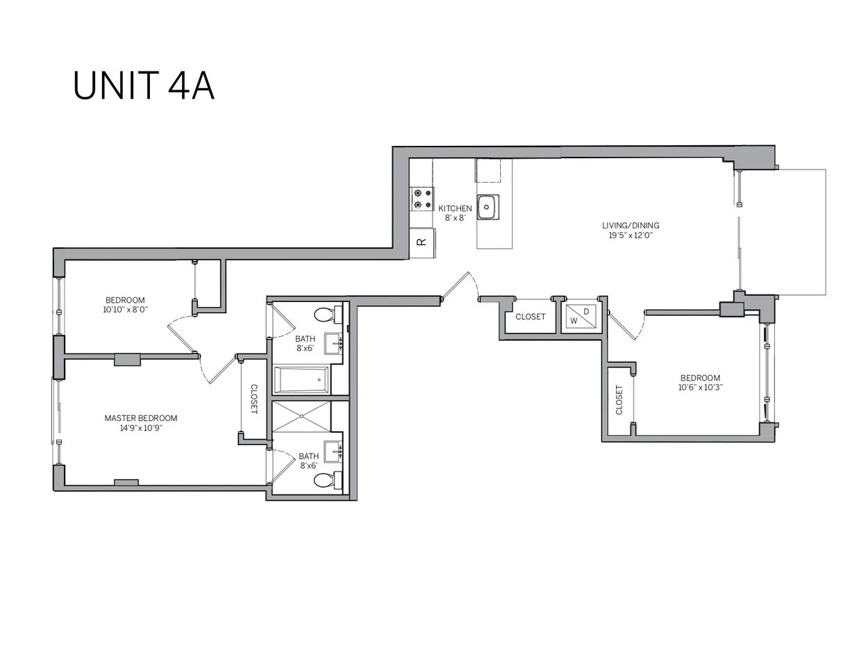 New York City Real Estate | View 76 Congress Street, 4A | Floorplan