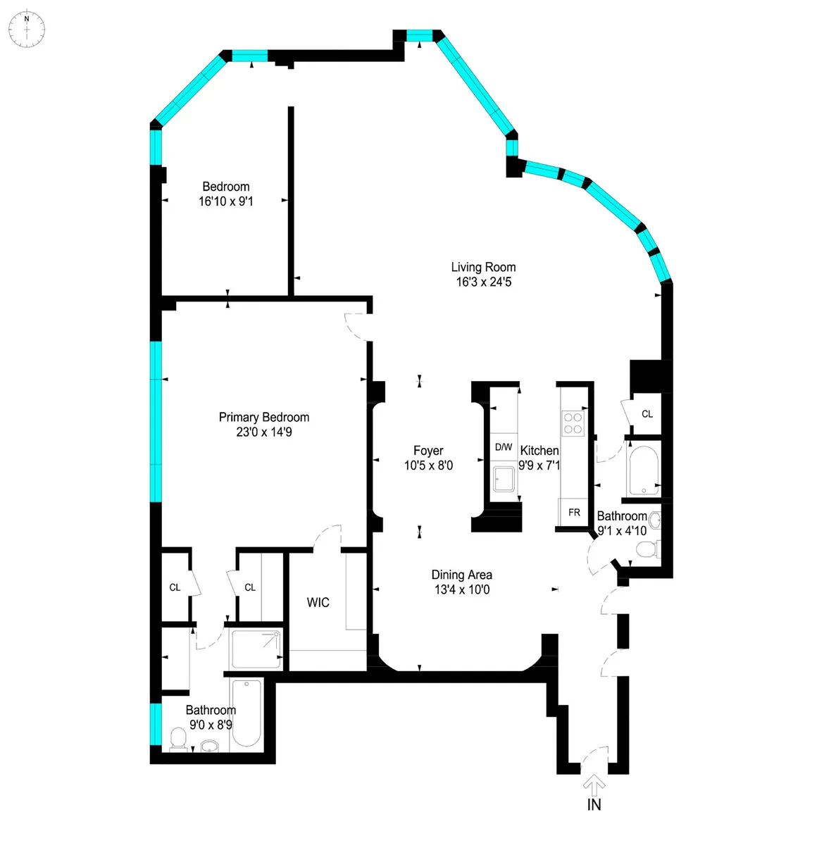 New York City Real Estate | View 200 Central Park S, 29C | Floorplan
