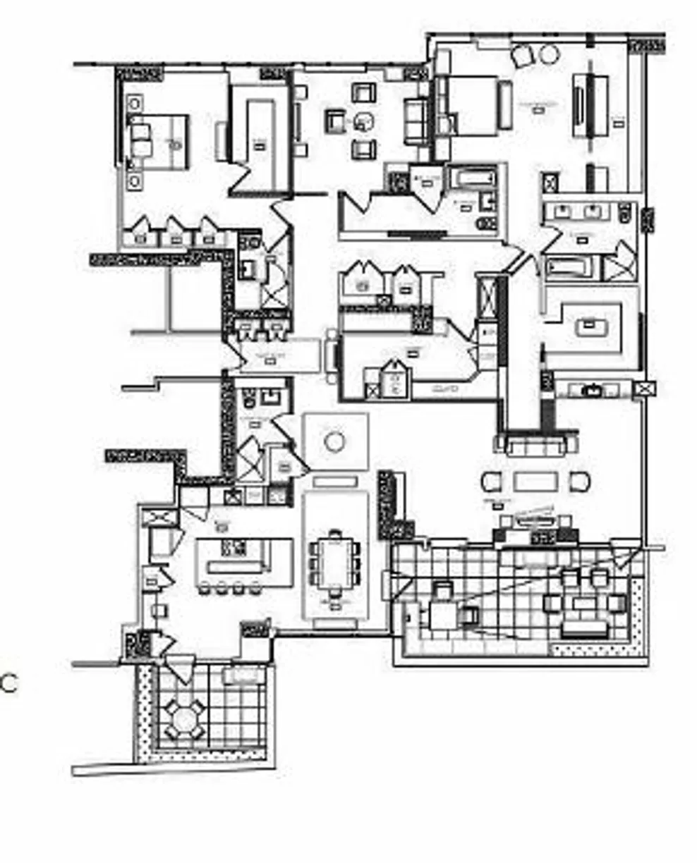 New York City Real Estate | View 80 Riverside Boulevard, 17C | Floorplan