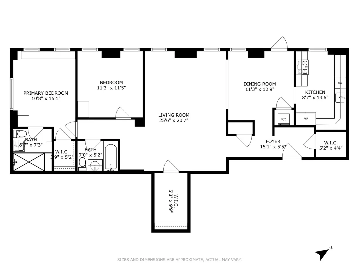 New York City Real Estate | View 444 Central Park W, 1F | Floorplan 1