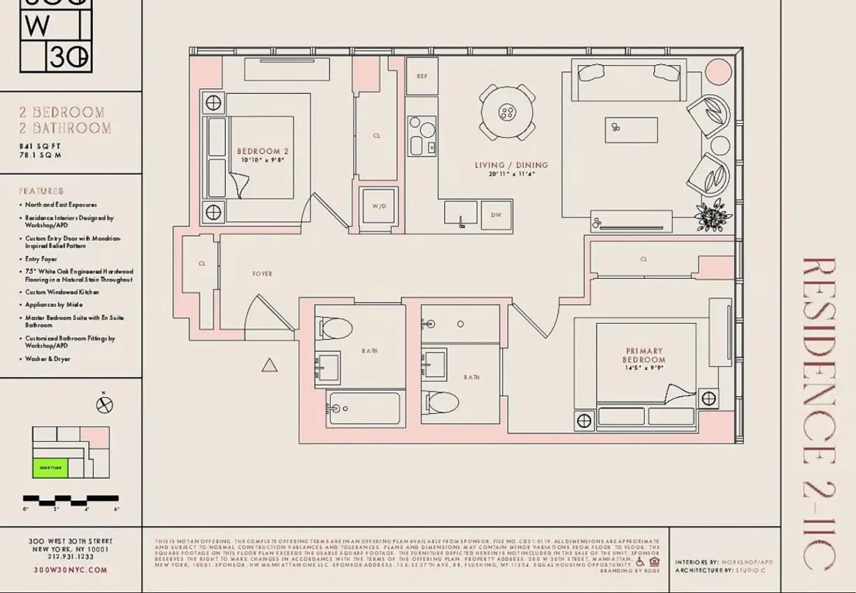 New York City Real Estate | View 300 West 30th Street, 9C | room 2
