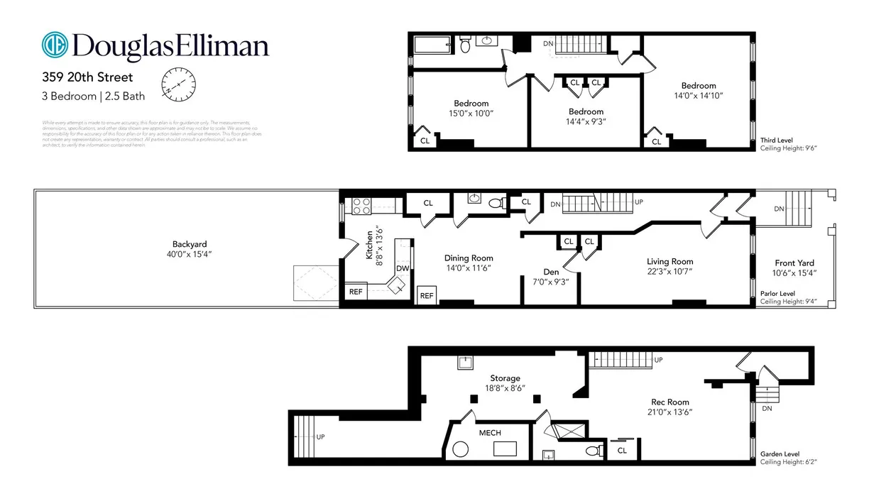 New York City Real Estate | View 359 20th Street | Floorplan