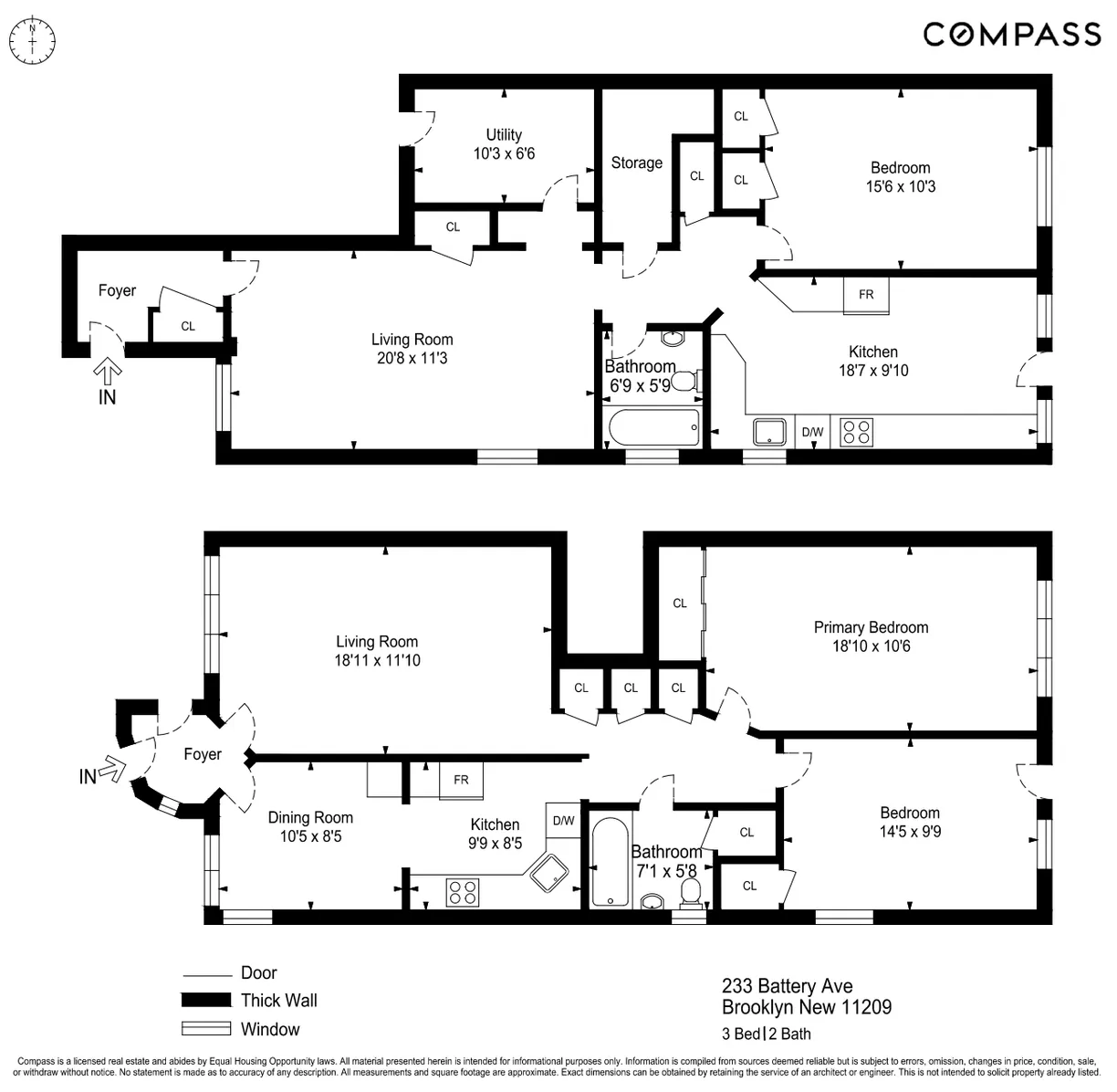 New York City Real Estate | View 233 Battery Avenue | Floorplan 1