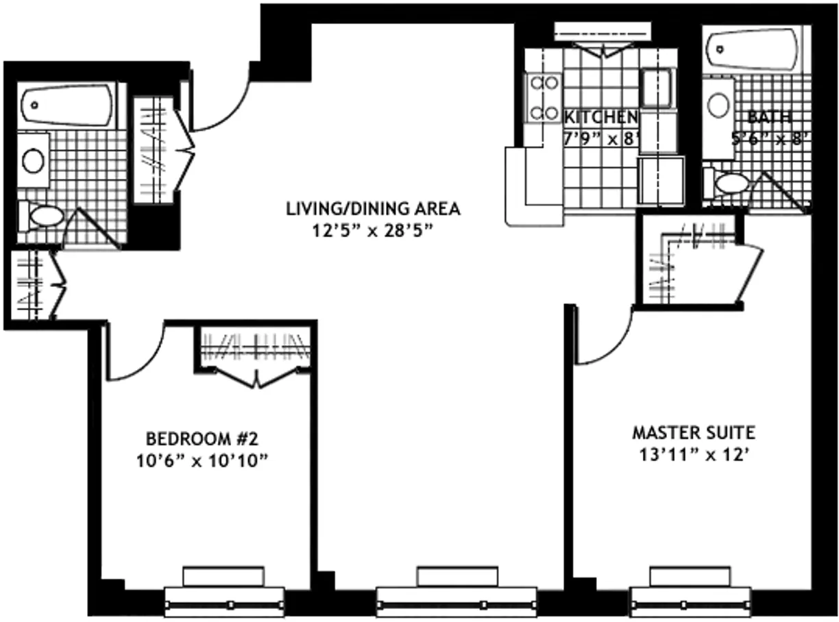 New York City Real Estate | View 40 W 116th Street, A313 | Floorplan