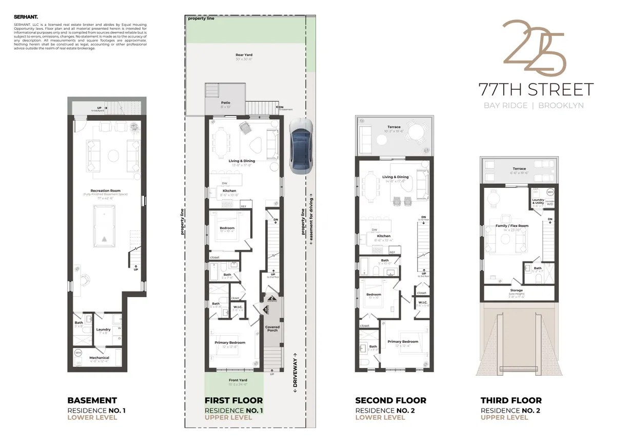 New York City Real Estate | View 225 77th Street | Floorplan 1