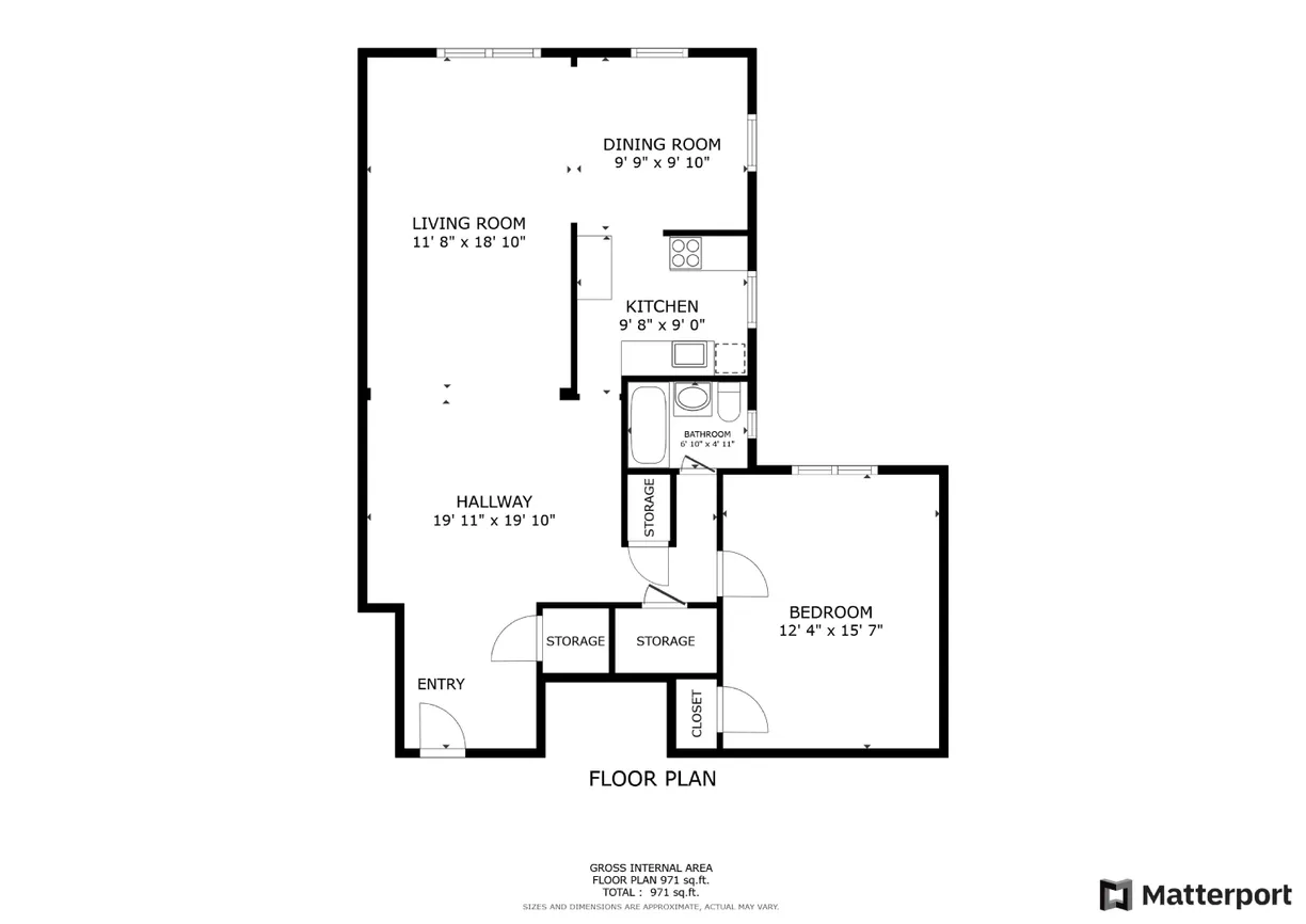 New York City Real Estate | View 9411 Shore Road, 6M | Floorplan 1