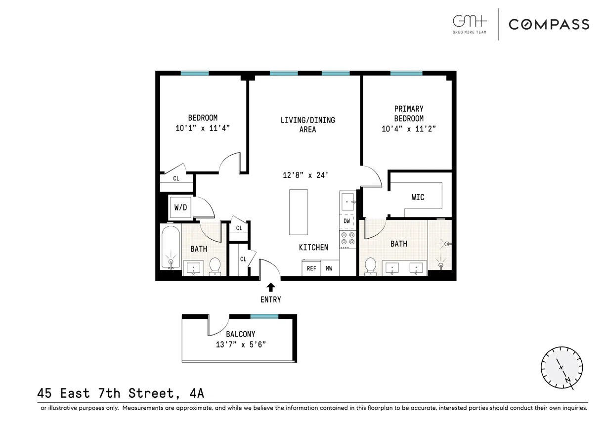 New York City Real Estate | View 45 E 7th Street, 4A | Floorplan