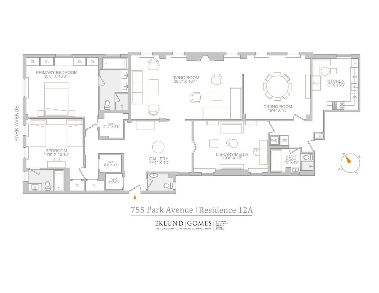 New York City Real Estate | View 755 Park Avenue, PHA | Floorplan