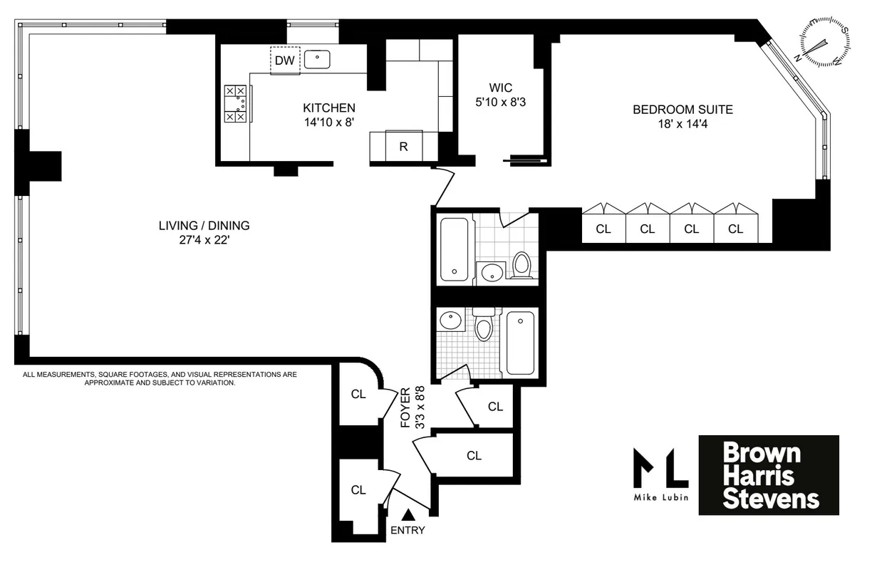 New York City Real Estate | View 200 E 74th Street, 19A | Floorplan