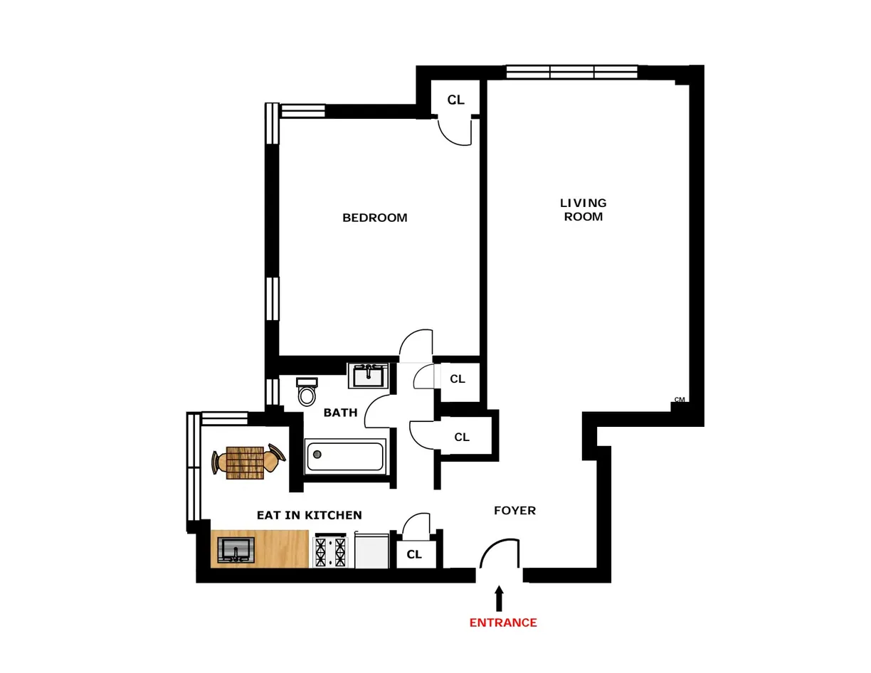 New York City Real Estate | View 34-41 78th Street, 6G | Floorplan