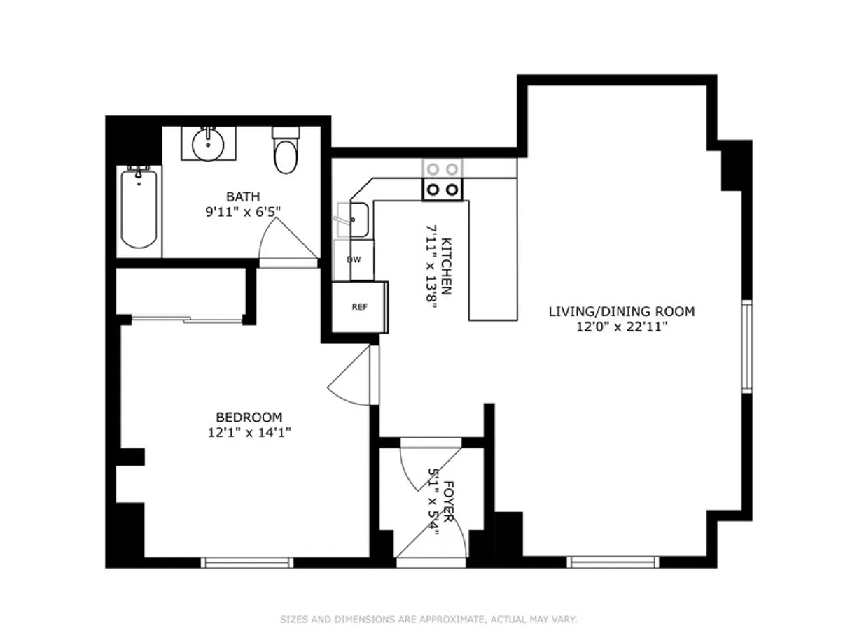 New York City Real Estate | View 4 Sutton Place, 1A | Floorplan
