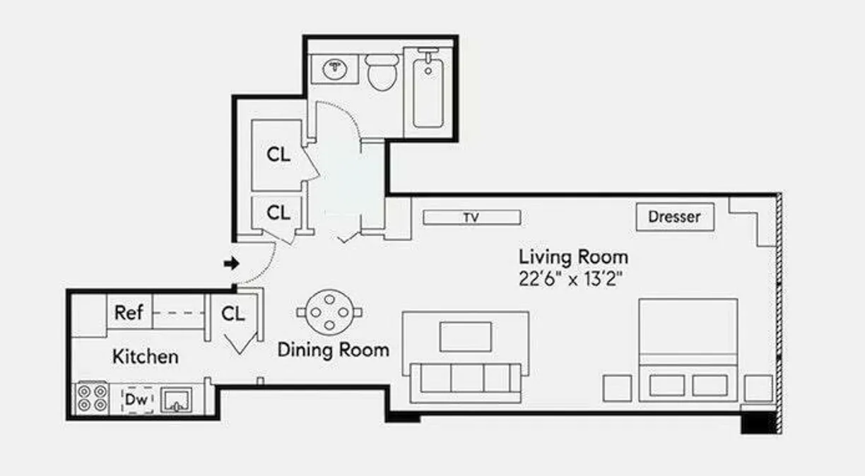 New York City Real Estate | View 117 E 57th Street, 32C | Floorplan