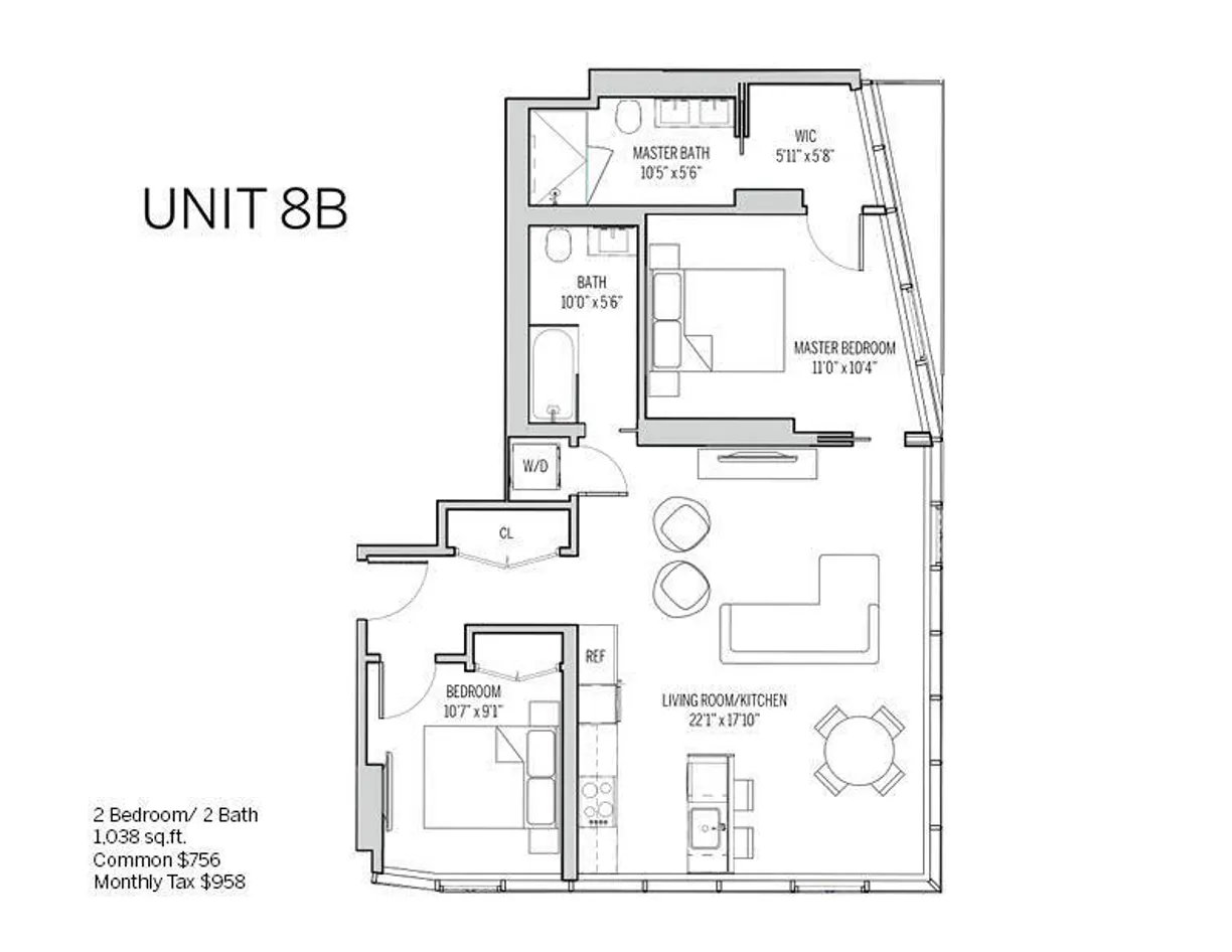 New York City Real Estate | View 179 20th Street, 8B | Floorplan