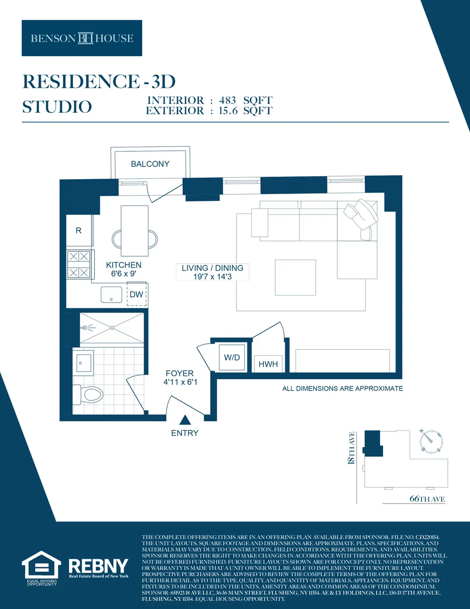 New York City Real Estate | View 1807 66th Street, 3D | Floorplan