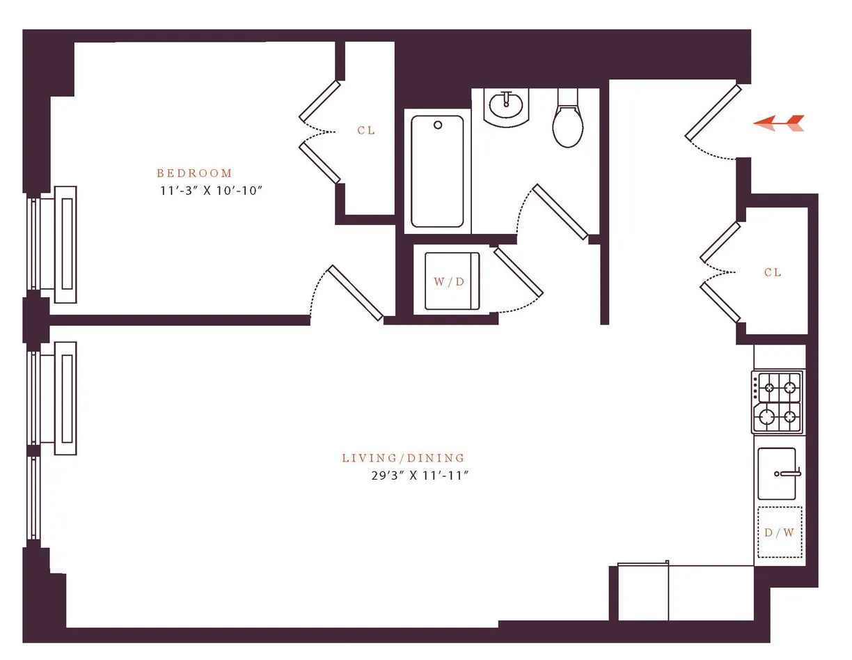 New York City Real Estate | View 138 E 12th Street, 6J | Floorplan