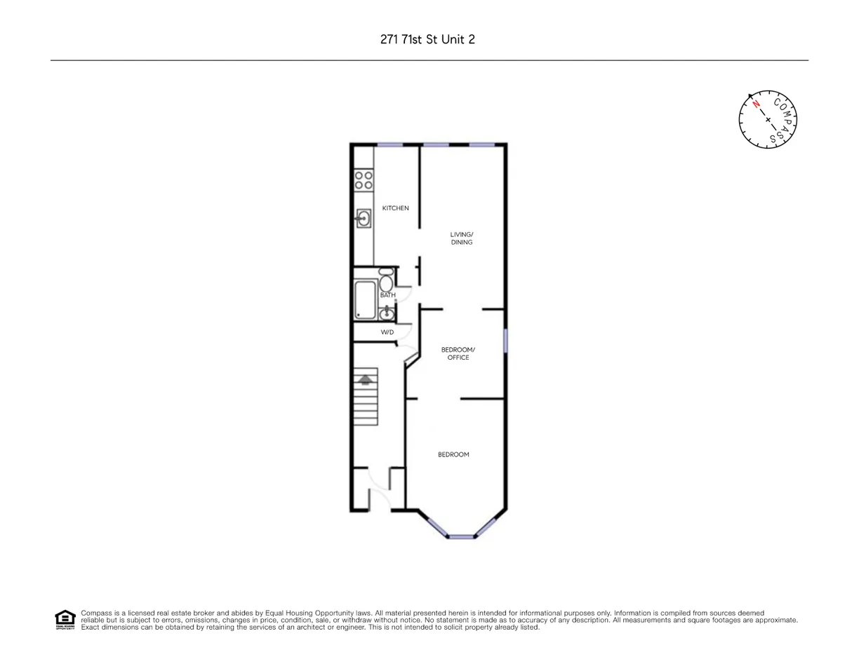 New York City Real Estate | View 271 71 71st Street, 2 | Floorplan