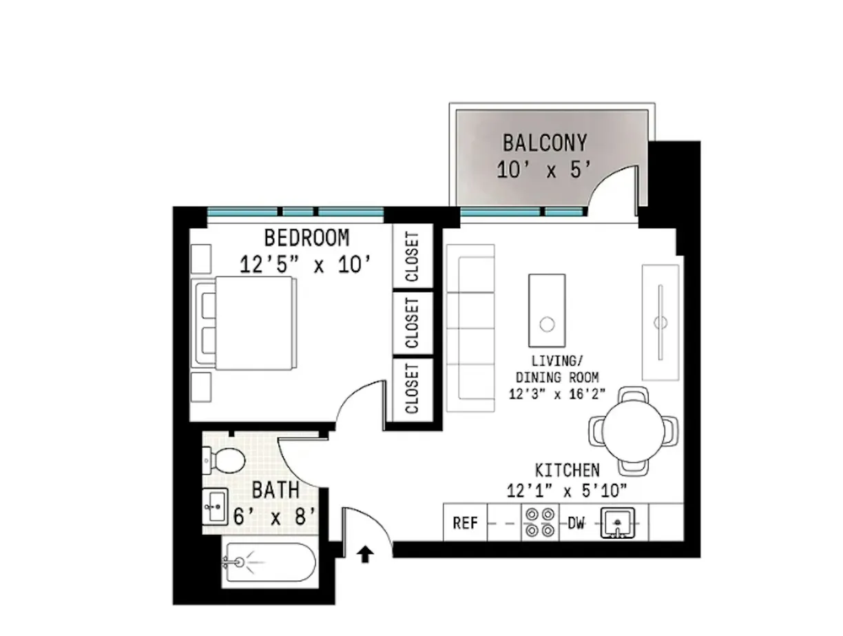 New York City Real Estate | View 114 Mulberry Street, 504 | Floorplan