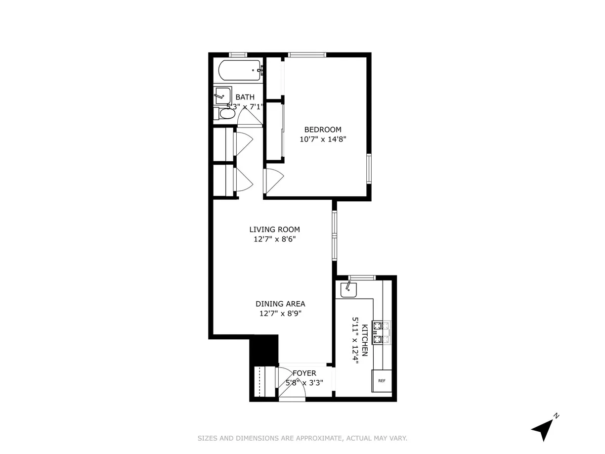 New York City Real Estate | View 2807 Kings Highway, 2D | Floorplan