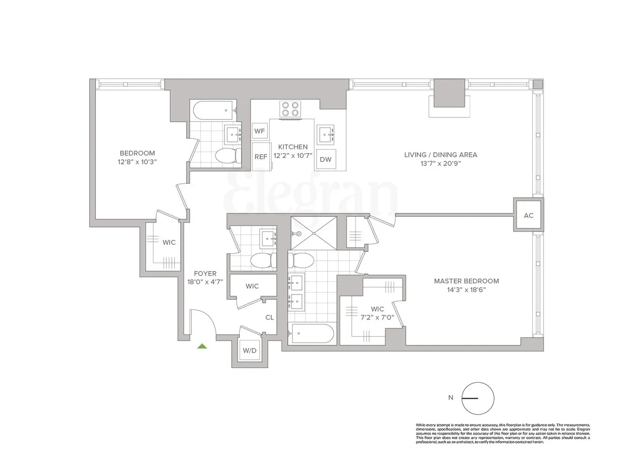 New York City Real Estate | View 247 W 46th Street, 4103 | Floorplan 1