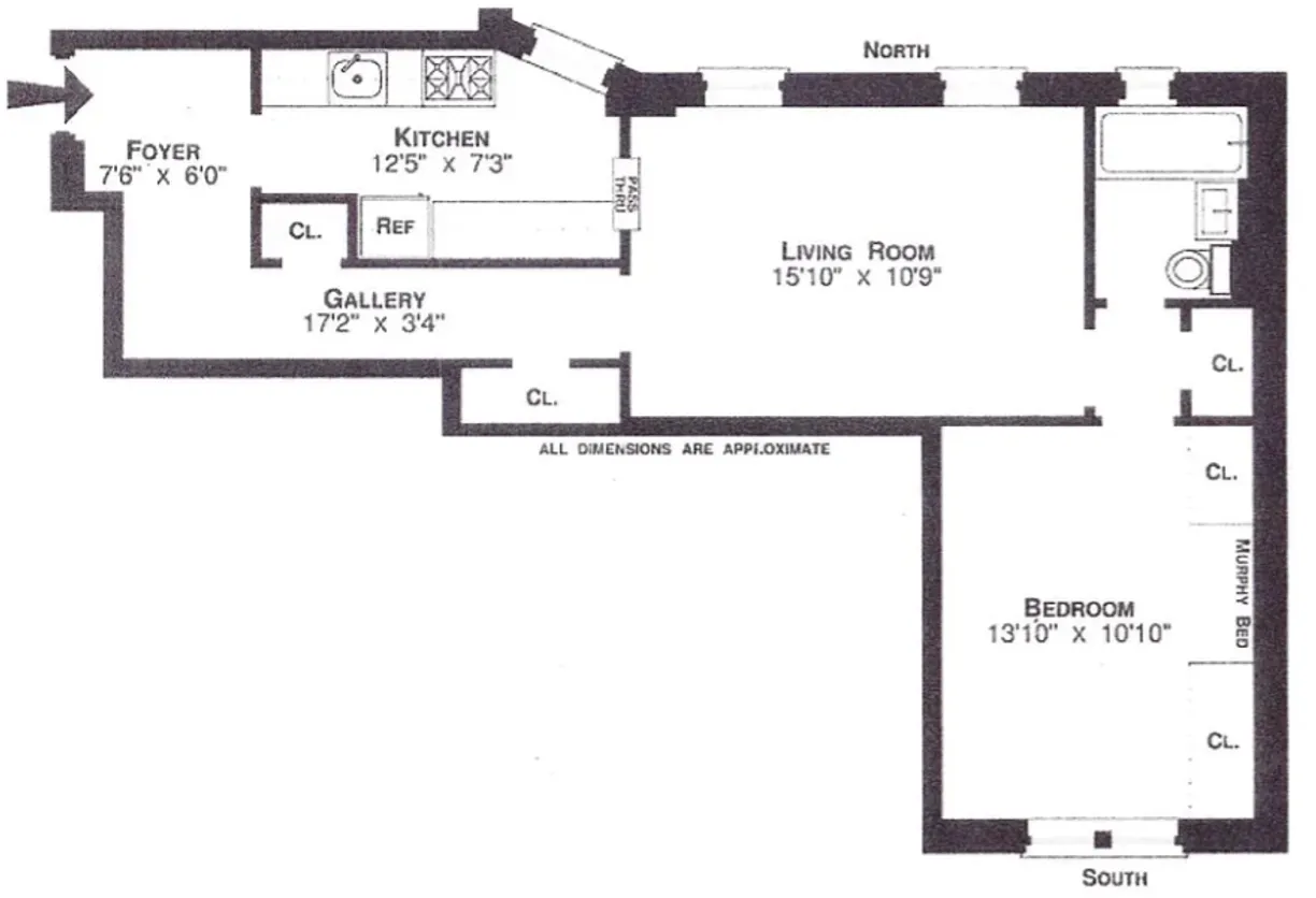 New York City Real Estate | View 170 E 94th Street, 5E | Floorplan